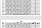 公司考勤表(考勤表表格模板)