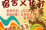 宿舍文化节(宿舍文化节海报)