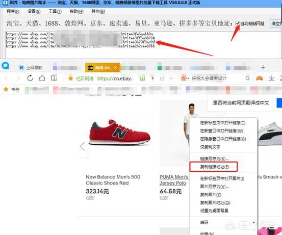 怎么把易贝、亚马逊等跨境电商平台商品主图下载下来?