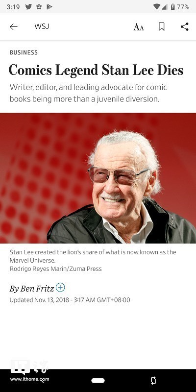 8点1氪|国家网信办已处置9800多自媒体号并约谈腾讯新浪;“漫威之父”斯坦·李逝世;网易云音乐完成新一轮超6亿美元融资