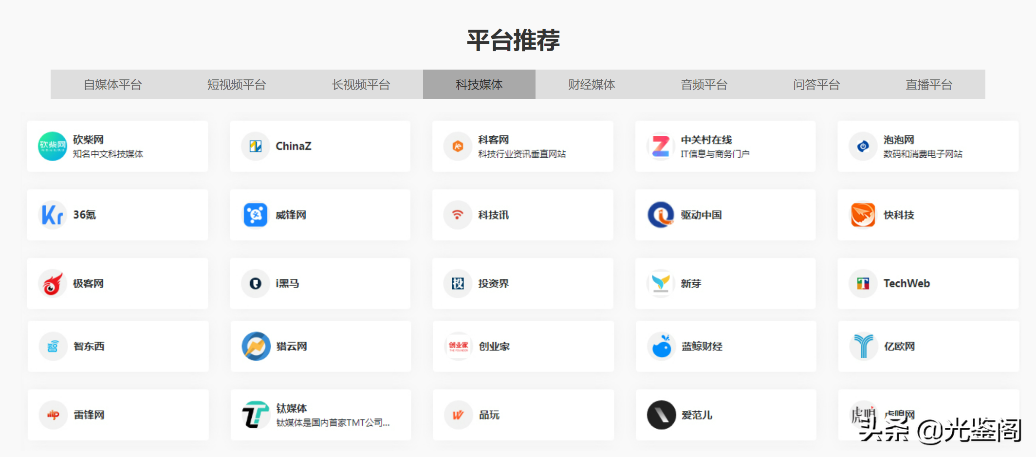 自媒体平台推荐