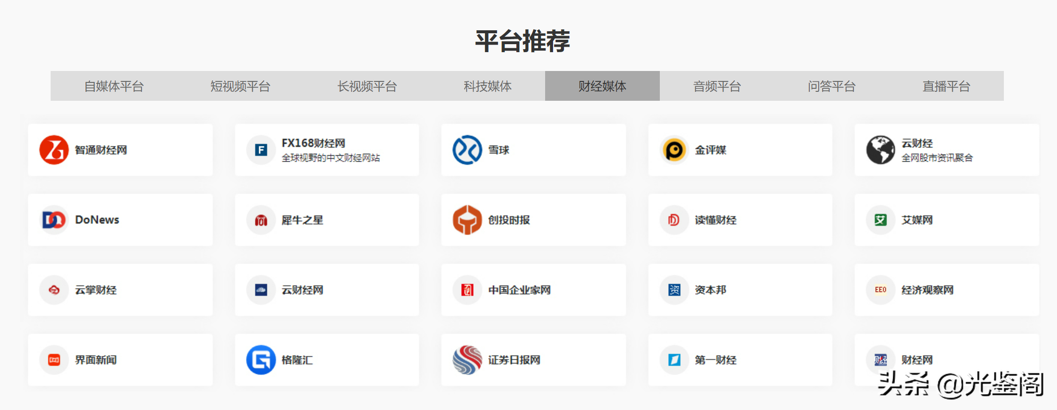 自媒体平台推荐
