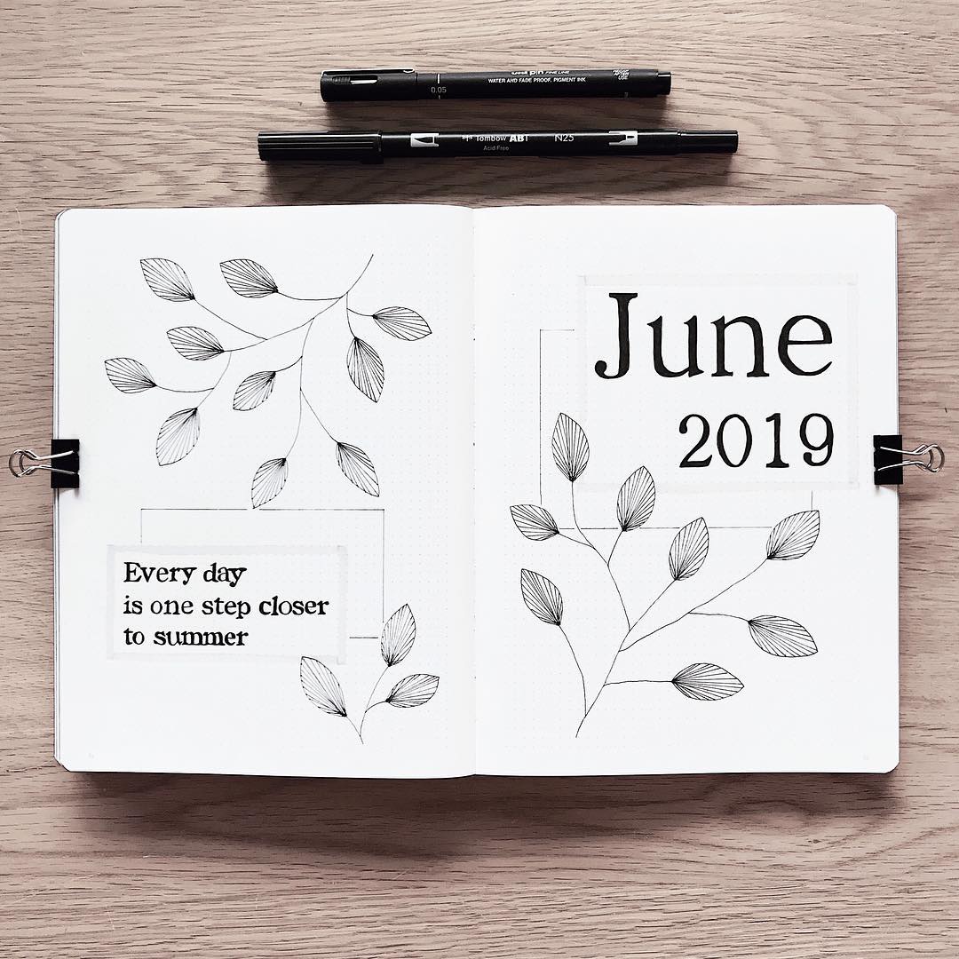 又是高级感满满的黑白简约风手帐!一支黑色笔就能画出的好看手帐