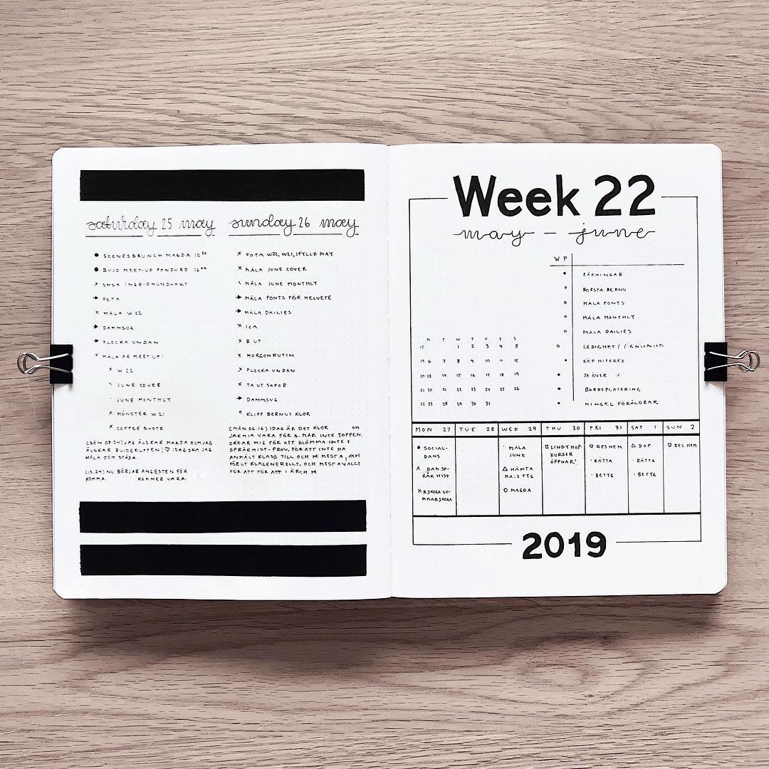 又是高级感满满的黑白简约风手帐!一支黑色笔就能画出的好看手帐