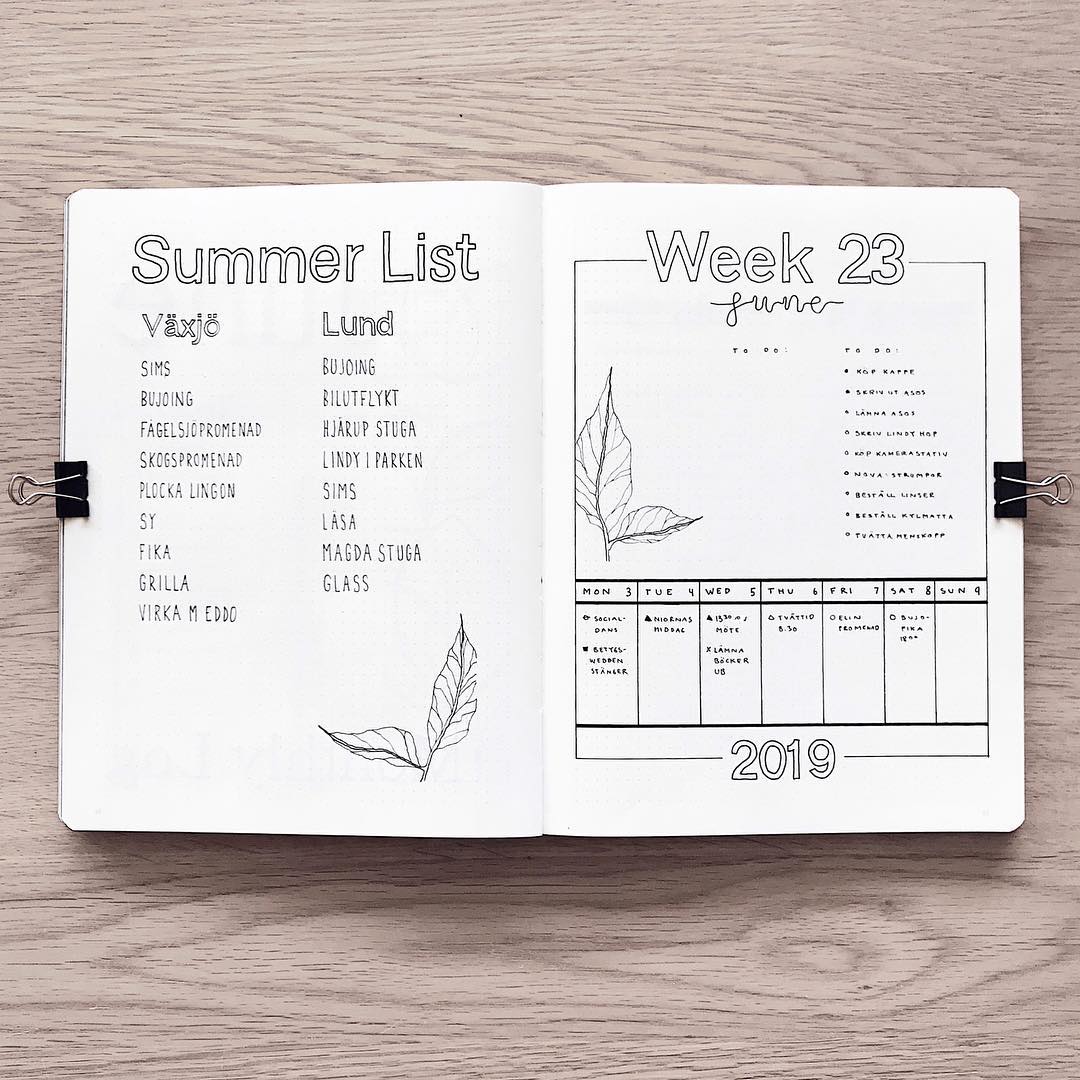 又是高级感满满的黑白简约风手帐!一支黑色笔就能画出的好看手帐