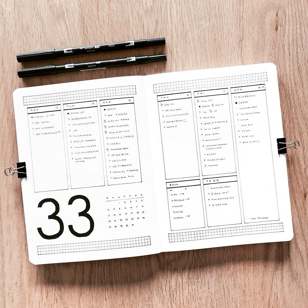 又是高级感满满的黑白简约风手帐!一支黑色笔就能画出的好看手帐