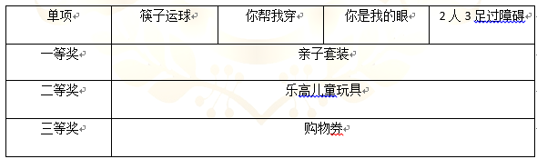 亲子体验活动策划书