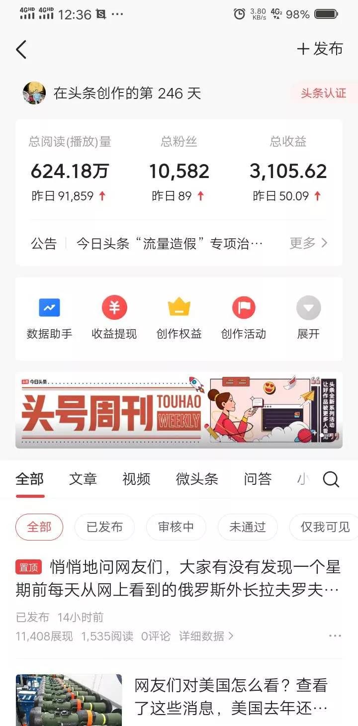 做自媒体真的月入过万吗？我用数据告诉你们，这是本人真实的收益