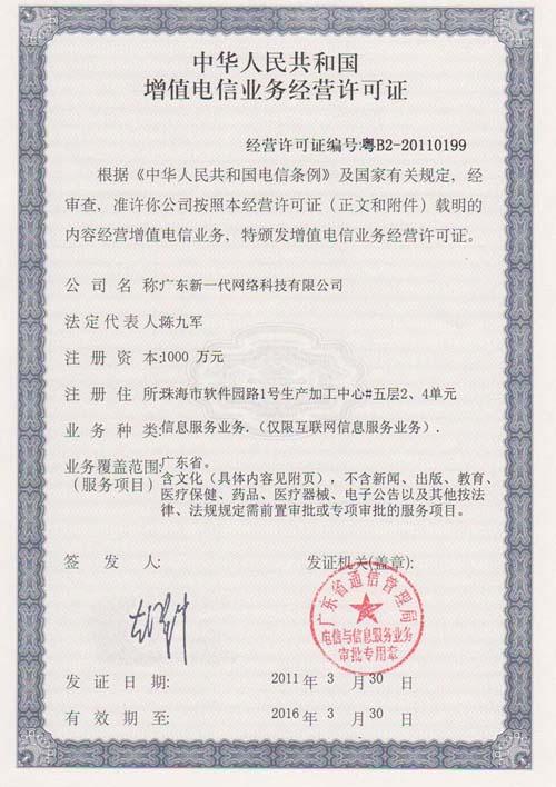 电商经营许可证