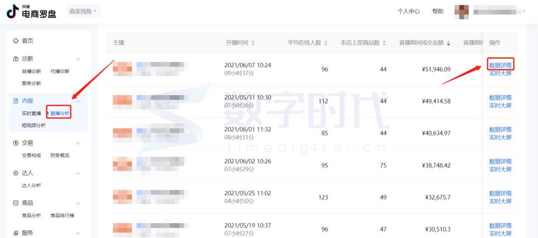 抖音电商罗盘入口