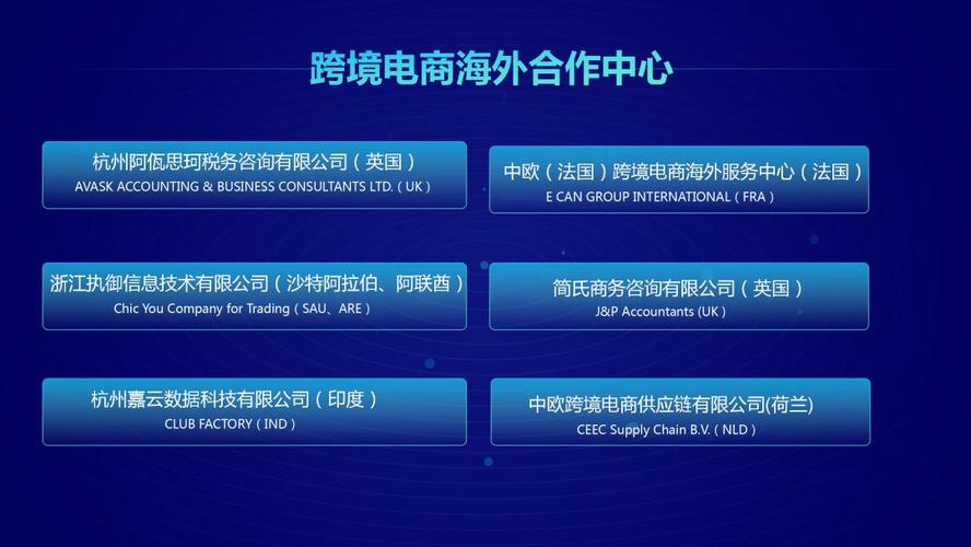 跨境电商首批试点企业