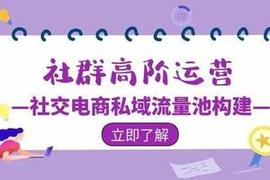 社群电商的运营模式