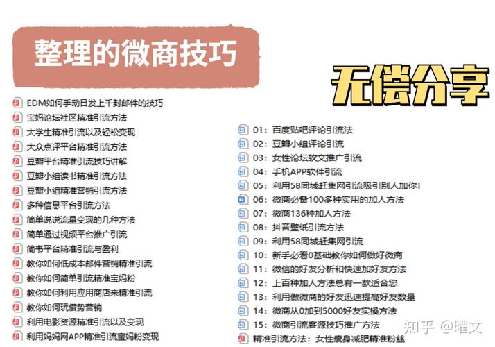微商推广技巧
