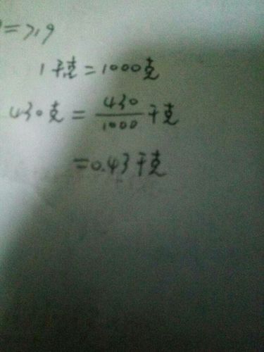 一千克等于多少斤