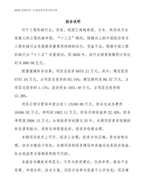 运营方案范文