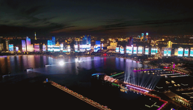 动态夜景短视频