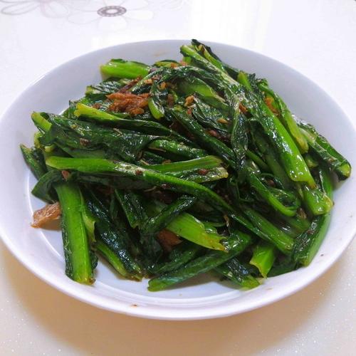 豆豉油麦菜的做法视频