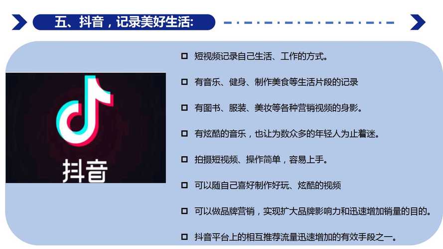 短视频介绍ppt