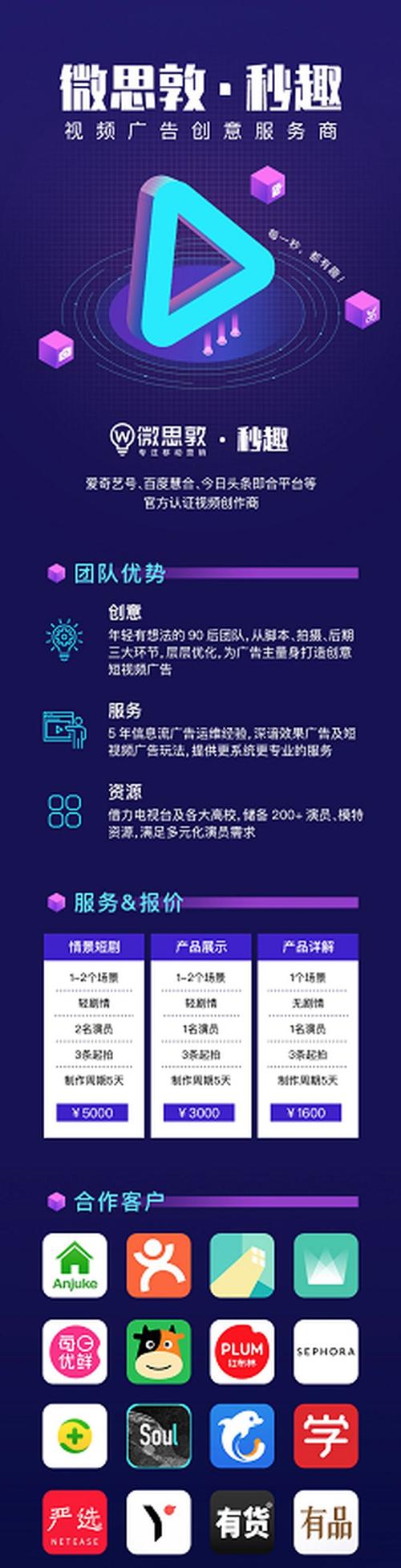 短视频宣传报价