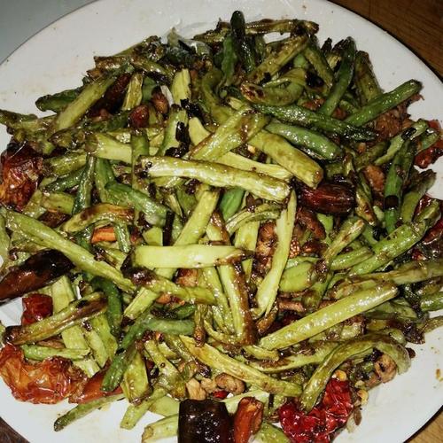 干煸豆角茄子做法视频