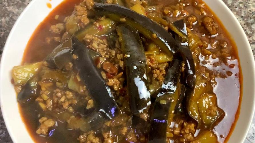 茄子炒肉的做法视频