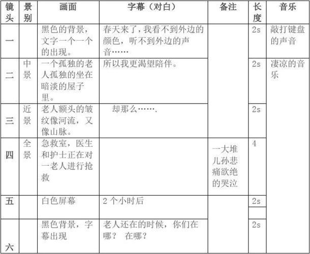 视频广告脚本