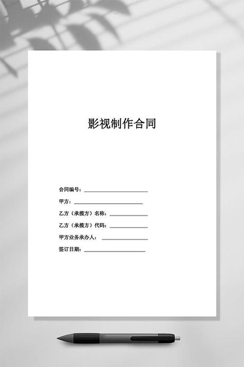 视频制作协议模板