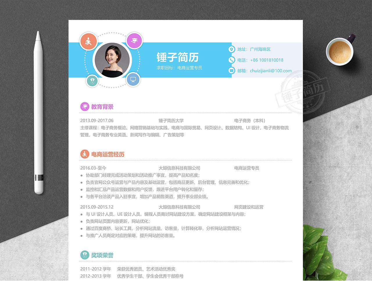 电商运营助理简历(电商运营助理简历描述)