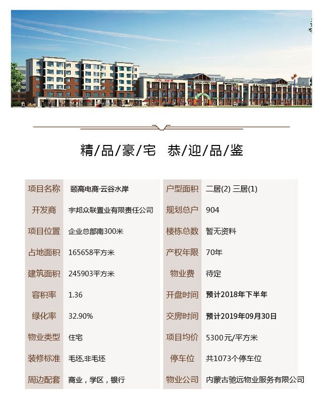 颐高电商云谷水岸(和林格尔云谷水岸二手) 颐高电商云谷水岸(和林格尔云谷水岸二手)